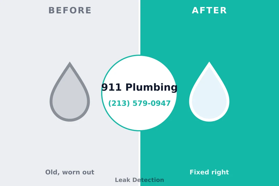 Before and after: plumbing repair Crown Heights, NY